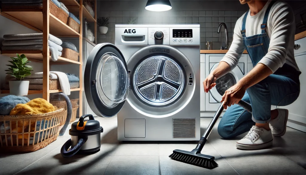 condensor droger schoonmaken aeg