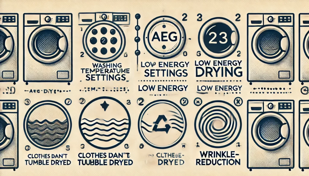 wassymbolen aeg droger symbolen betekenis